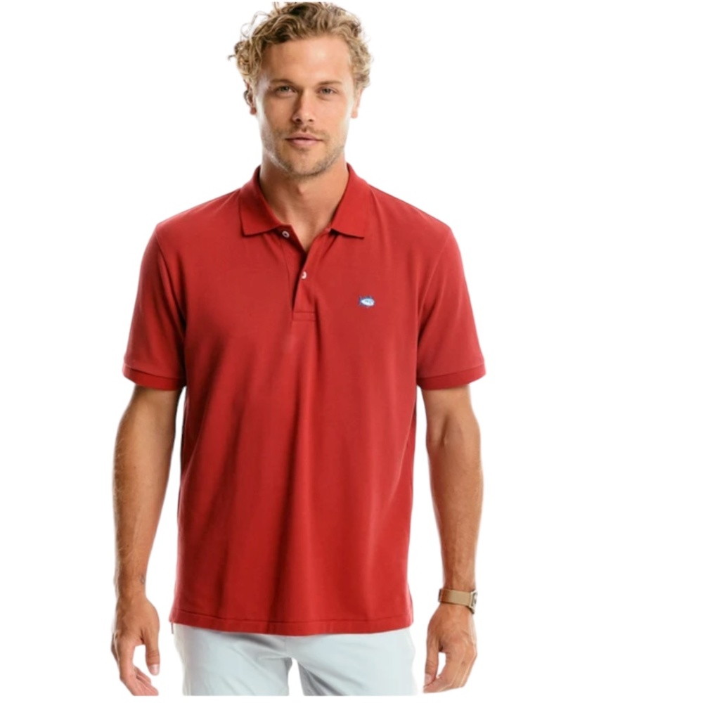 SOUTHERN TIDE BARN FADED RED THE SKIPJACK POLO